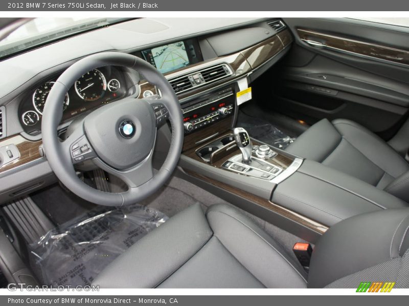 Jet Black / Black 2012 BMW 7 Series 750Li Sedan
