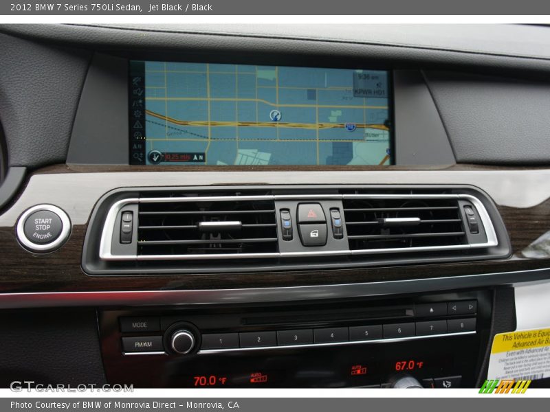 Jet Black / Black 2012 BMW 7 Series 750Li Sedan
