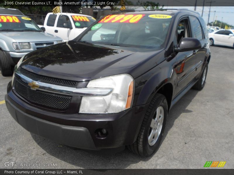 Black Amethyst Metallic / Light Gray 2006 Chevrolet Equinox LT