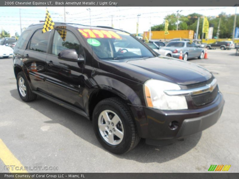 Black Amethyst Metallic / Light Gray 2006 Chevrolet Equinox LT