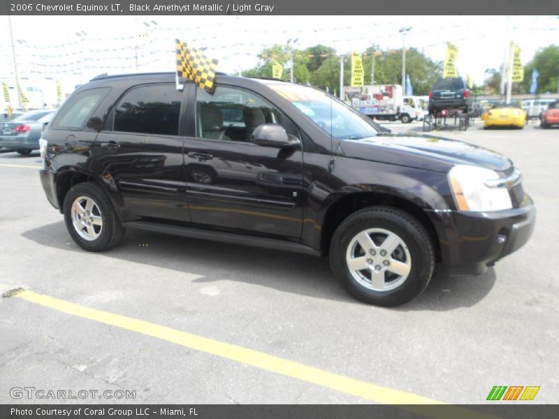 Black Amethyst Metallic / Light Gray 2006 Chevrolet Equinox LT
