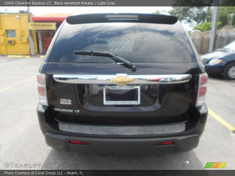 Black Amethyst Metallic / Light Gray 2006 Chevrolet Equinox LT