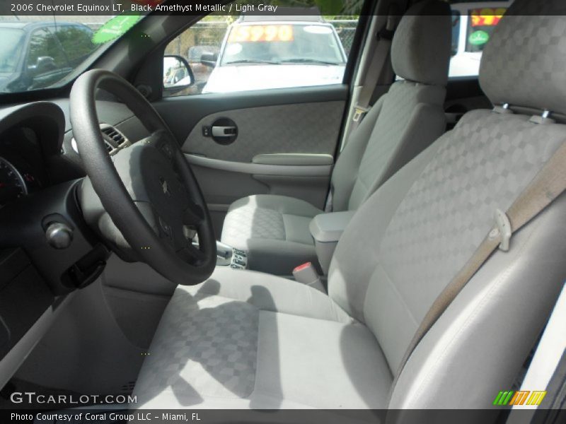 Black Amethyst Metallic / Light Gray 2006 Chevrolet Equinox LT
