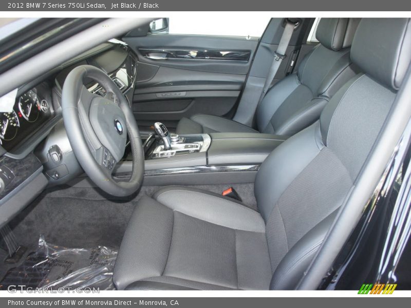 Jet Black / Black 2012 BMW 7 Series 750Li Sedan