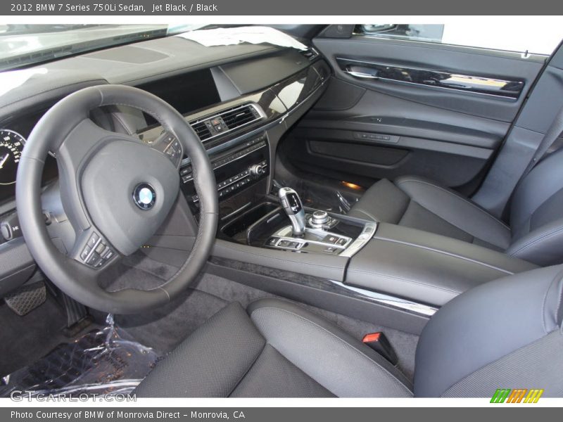 Jet Black / Black 2012 BMW 7 Series 750Li Sedan