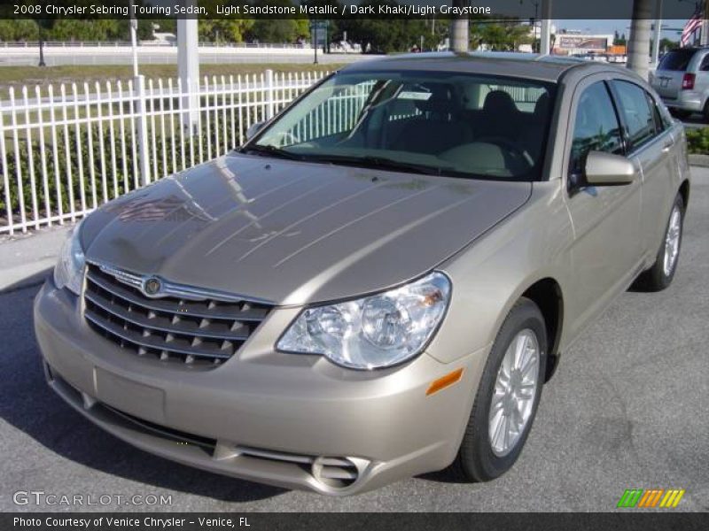 Light Sandstone Metallic / Dark Khaki/Light Graystone 2008 Chrysler Sebring Touring Sedan