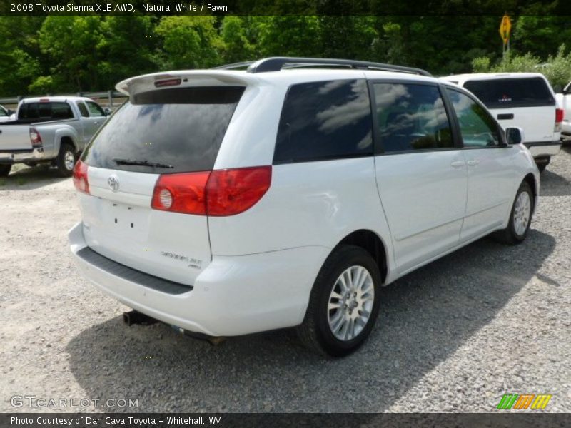 Natural White / Fawn 2008 Toyota Sienna XLE AWD