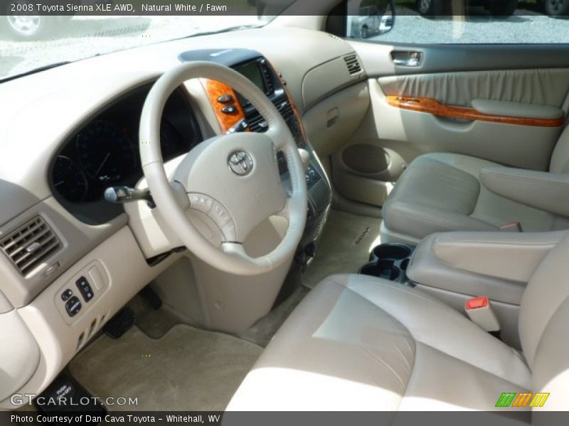 Natural White / Fawn 2008 Toyota Sienna XLE AWD