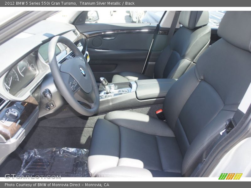 Front Seat of 2012 5 Series 550i Gran Turismo