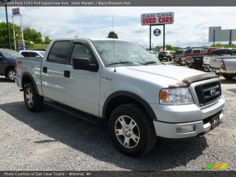 Silver Metallic / Black/Medium Flint 2004 Ford F150 FX4 SuperCrew 4x4
