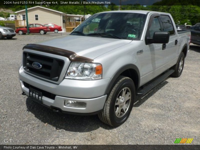 Silver Metallic / Black/Medium Flint 2004 Ford F150 FX4 SuperCrew 4x4