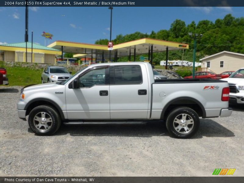 Silver Metallic / Black/Medium Flint 2004 Ford F150 FX4 SuperCrew 4x4