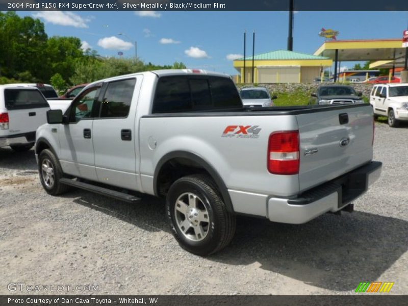 Silver Metallic / Black/Medium Flint 2004 Ford F150 FX4 SuperCrew 4x4
