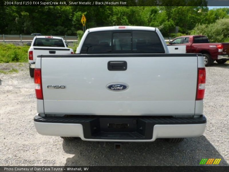 Silver Metallic / Black/Medium Flint 2004 Ford F150 FX4 SuperCrew 4x4