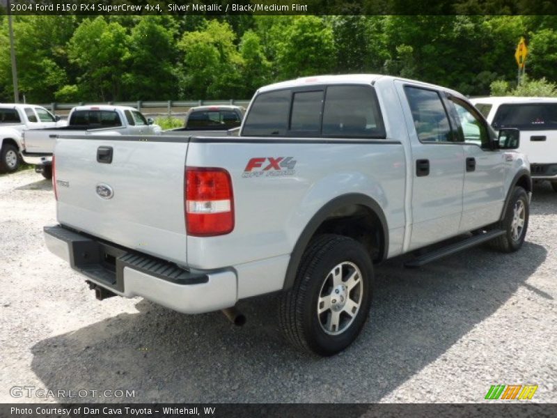 Silver Metallic / Black/Medium Flint 2004 Ford F150 FX4 SuperCrew 4x4