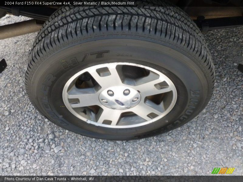 Silver Metallic / Black/Medium Flint 2004 Ford F150 FX4 SuperCrew 4x4