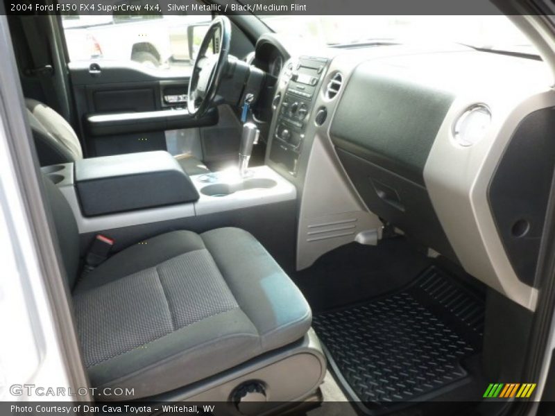 Silver Metallic / Black/Medium Flint 2004 Ford F150 FX4 SuperCrew 4x4