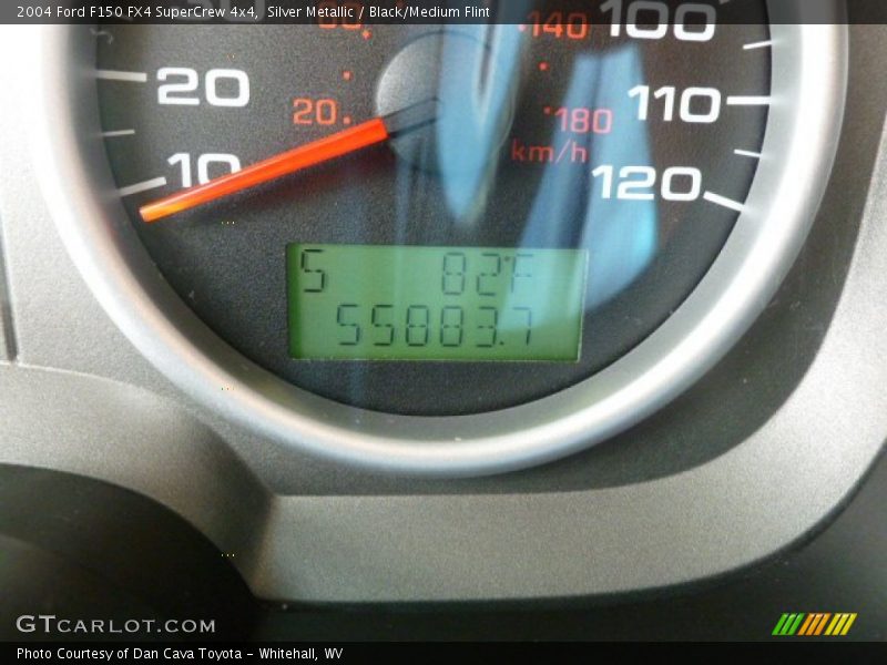 Silver Metallic / Black/Medium Flint 2004 Ford F150 FX4 SuperCrew 4x4