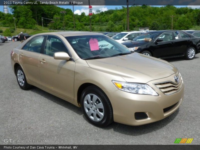 Sandy Beach Metallic / Bisque 2011 Toyota Camry LE