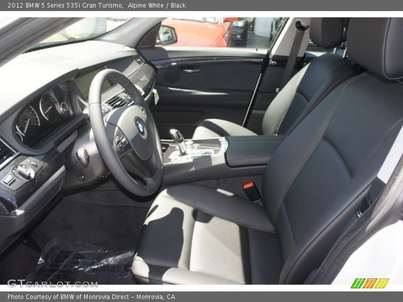 Alpine White / Black 2012 BMW 5 Series 535i Gran Turismo