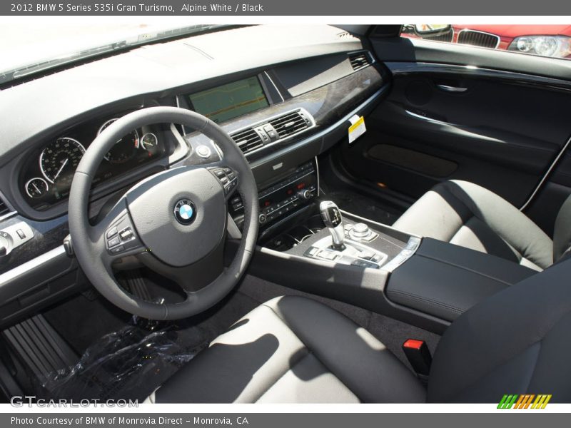 Alpine White / Black 2012 BMW 5 Series 535i Gran Turismo