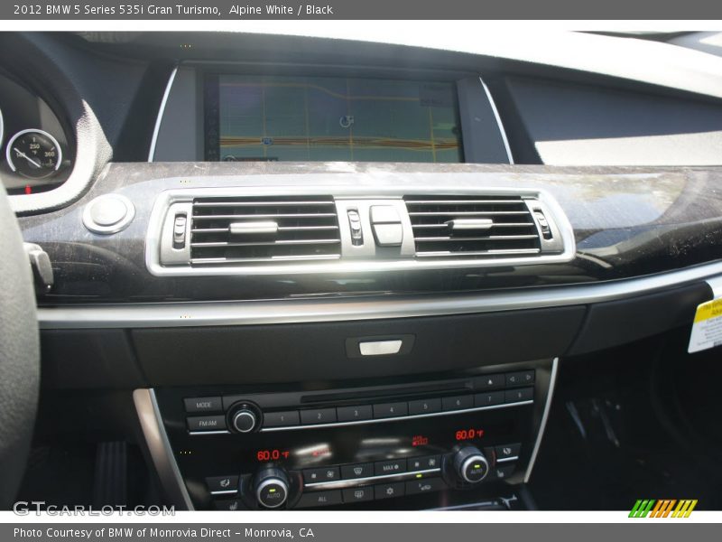 Alpine White / Black 2012 BMW 5 Series 535i Gran Turismo