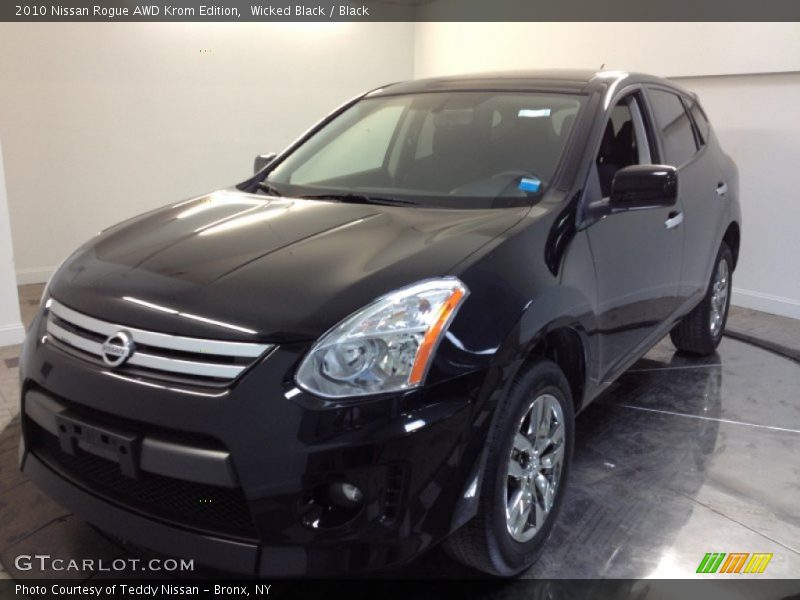 Wicked Black / Black 2010 Nissan Rogue AWD Krom Edition