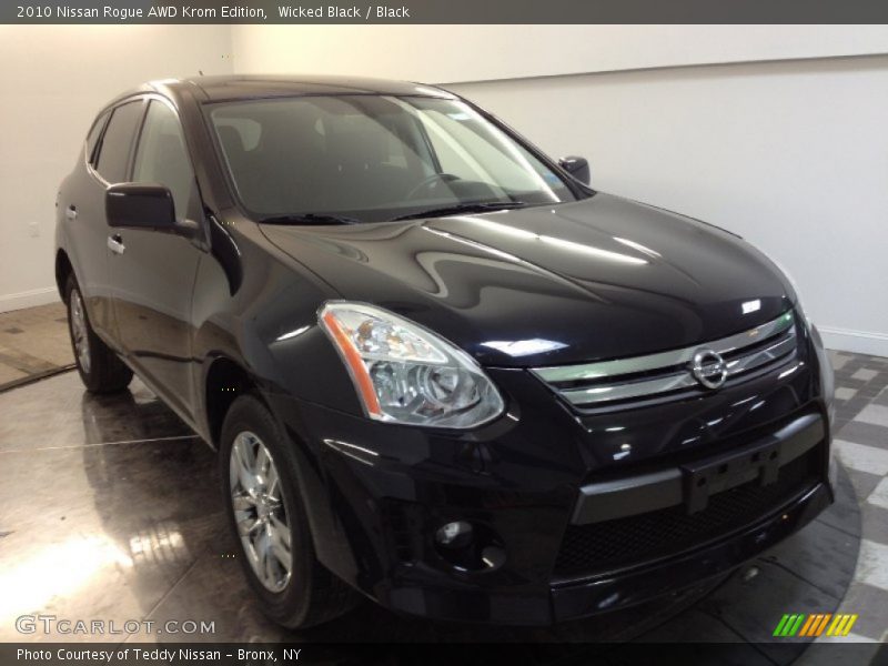 Wicked Black / Black 2010 Nissan Rogue AWD Krom Edition