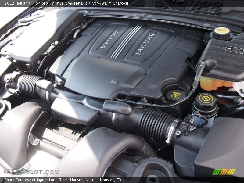Stratus Grey Metallic / Ivory/Warm Charcoal 2012 Jaguar XF Portfolio
