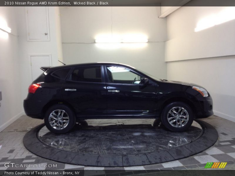 Wicked Black / Black 2010 Nissan Rogue AWD Krom Edition