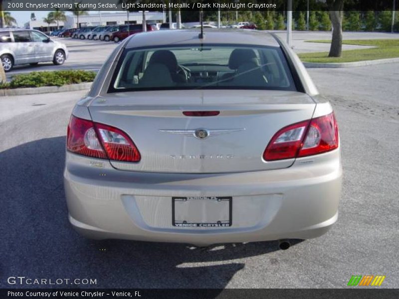 Light Sandstone Metallic / Dark Khaki/Light Graystone 2008 Chrysler Sebring Touring Sedan