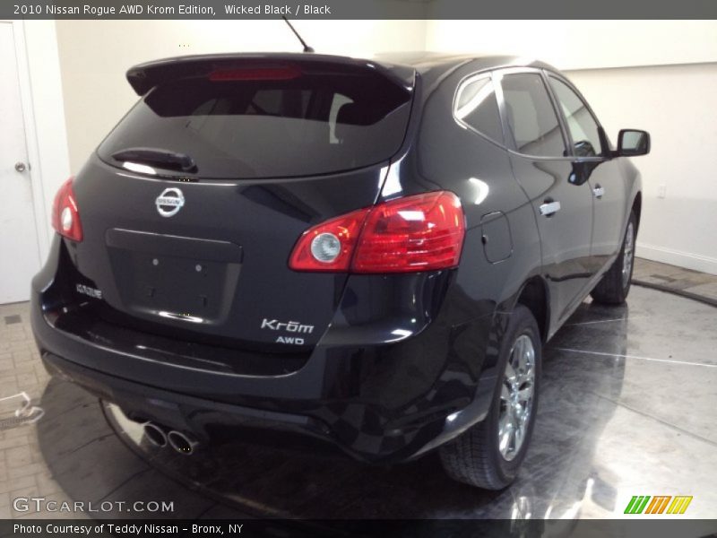 Wicked Black / Black 2010 Nissan Rogue AWD Krom Edition