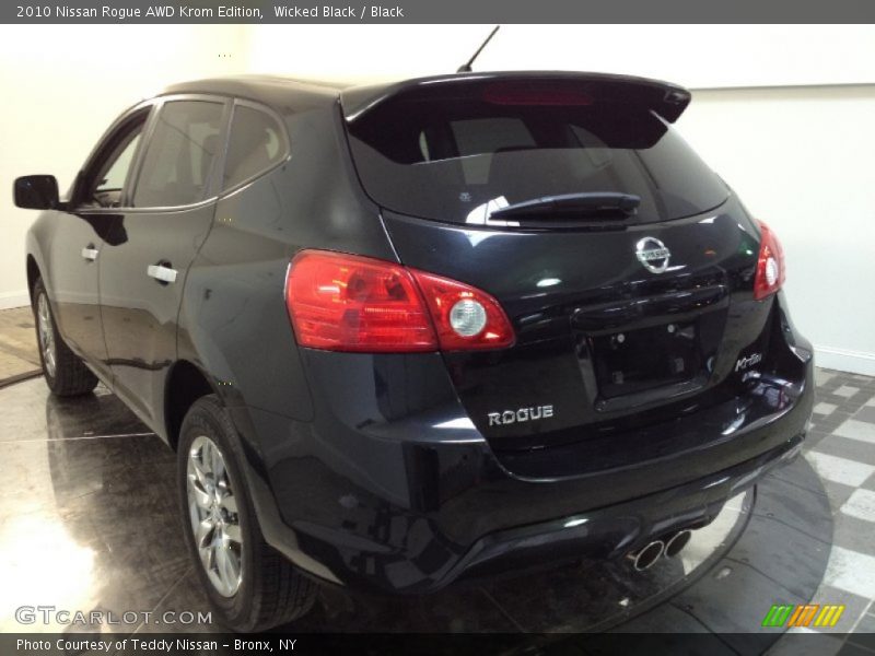 Wicked Black / Black 2010 Nissan Rogue AWD Krom Edition