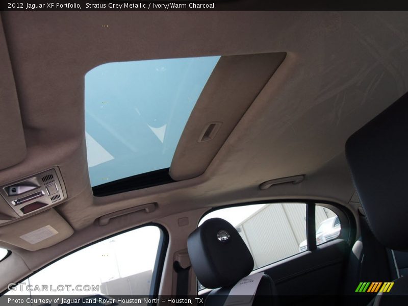 Stratus Grey Metallic / Ivory/Warm Charcoal 2012 Jaguar XF Portfolio