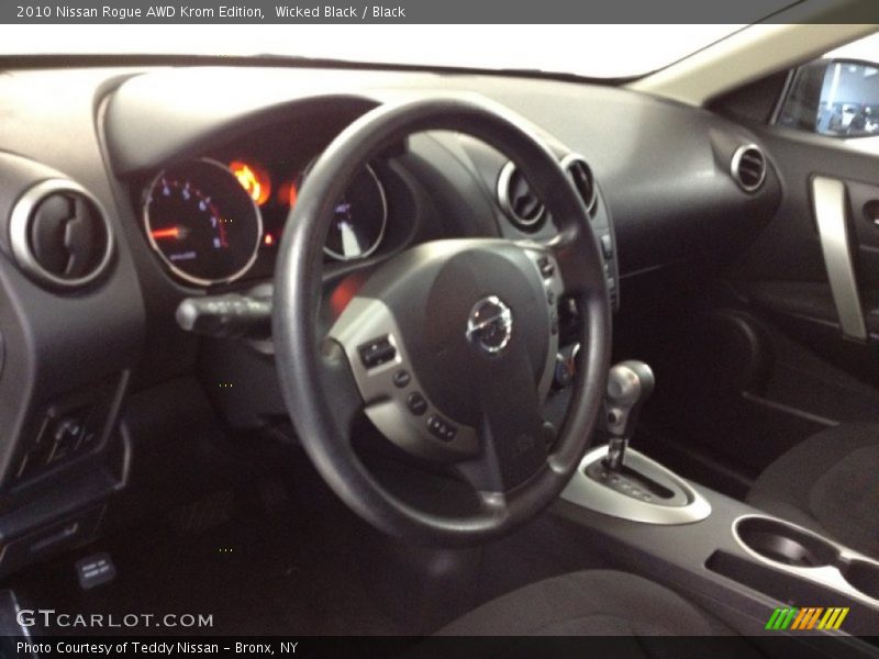 Wicked Black / Black 2010 Nissan Rogue AWD Krom Edition