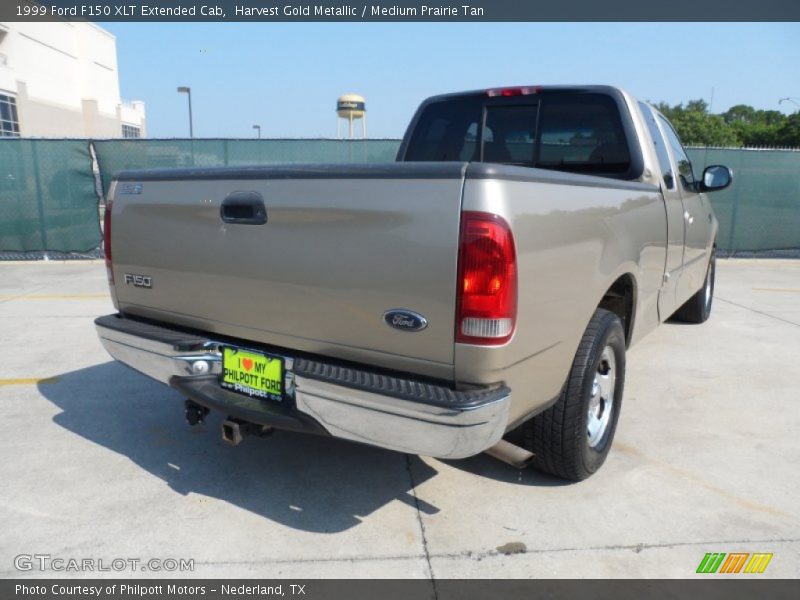 Harvest Gold Metallic / Medium Prairie Tan 1999 Ford F150 XLT Extended Cab