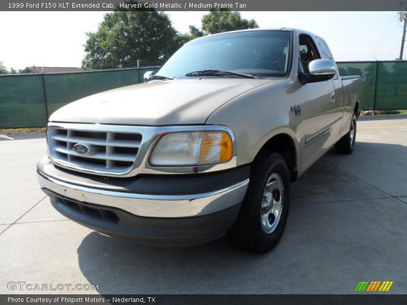 Harvest Gold Metallic / Medium Prairie Tan 1999 Ford F150 XLT Extended Cab