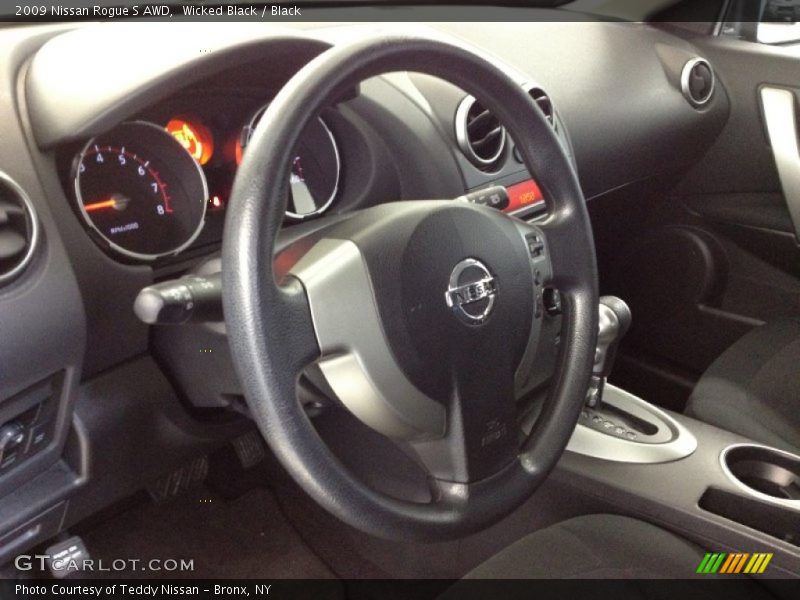 Wicked Black / Black 2009 Nissan Rogue S AWD