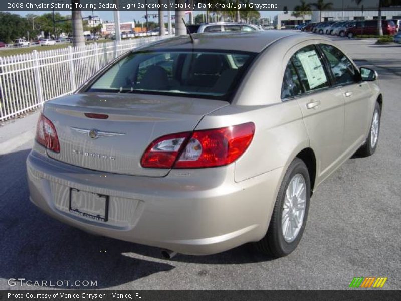 Light Sandstone Metallic / Dark Khaki/Light Graystone 2008 Chrysler Sebring Touring Sedan