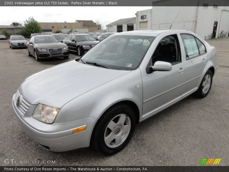 Reflex Silver Metallic / Black 2002 Volkswagen Jetta GLS TDI Sedan