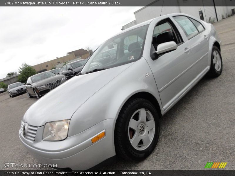 Reflex Silver Metallic / Black 2002 Volkswagen Jetta GLS TDI Sedan