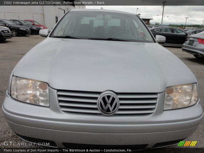 Reflex Silver Metallic / Black 2002 Volkswagen Jetta GLS TDI Sedan
