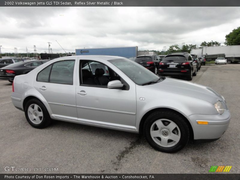 Reflex Silver Metallic / Black 2002 Volkswagen Jetta GLS TDI Sedan