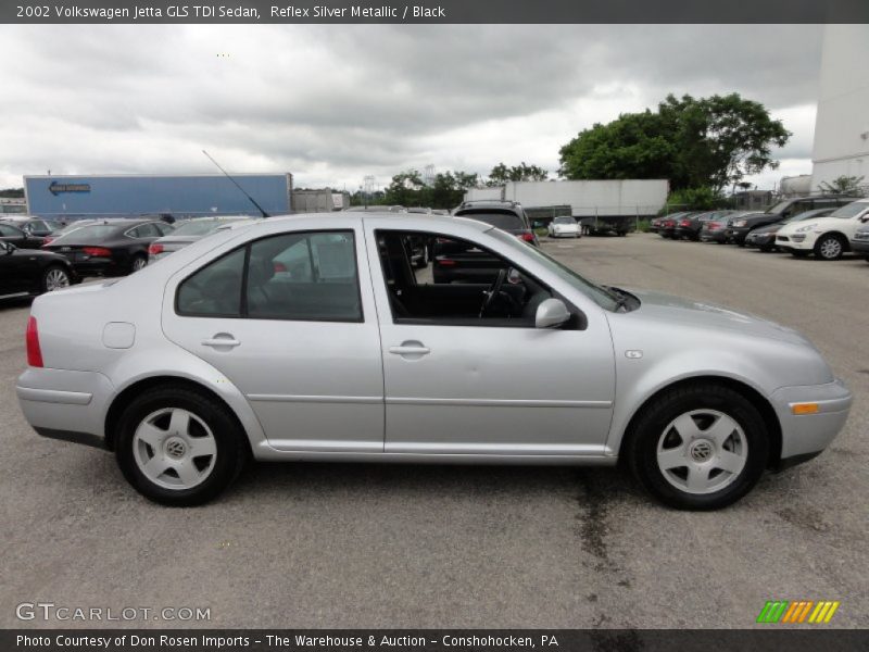 Reflex Silver Metallic / Black 2002 Volkswagen Jetta GLS TDI Sedan