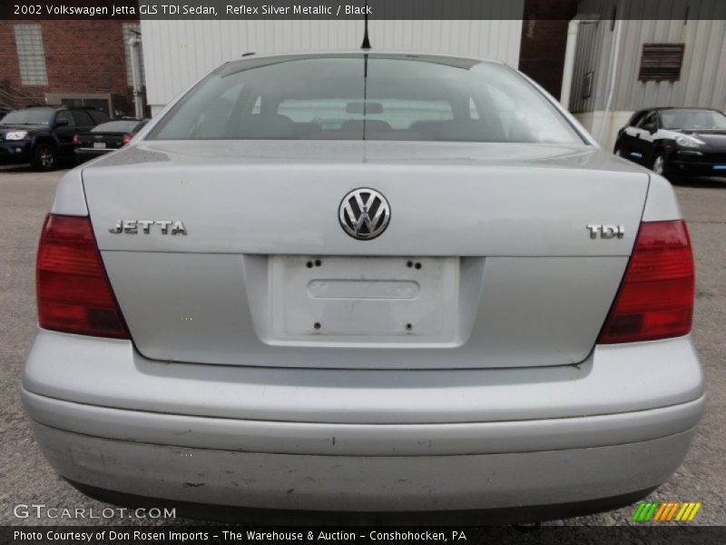 Reflex Silver Metallic / Black 2002 Volkswagen Jetta GLS TDI Sedan