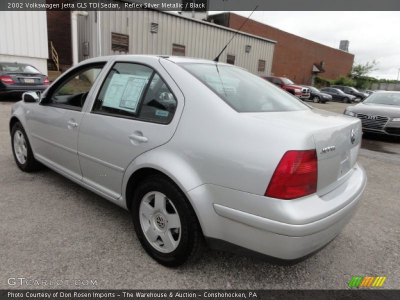 Reflex Silver Metallic / Black 2002 Volkswagen Jetta GLS TDI Sedan
