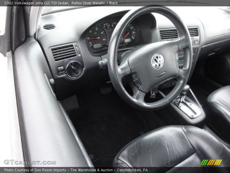 Reflex Silver Metallic / Black 2002 Volkswagen Jetta GLS TDI Sedan