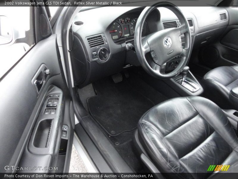 Reflex Silver Metallic / Black 2002 Volkswagen Jetta GLS TDI Sedan