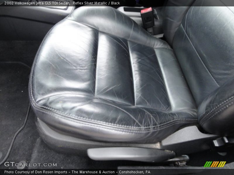 Reflex Silver Metallic / Black 2002 Volkswagen Jetta GLS TDI Sedan