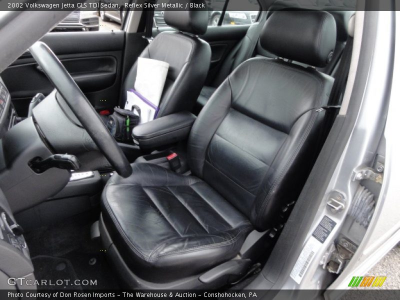 Reflex Silver Metallic / Black 2002 Volkswagen Jetta GLS TDI Sedan